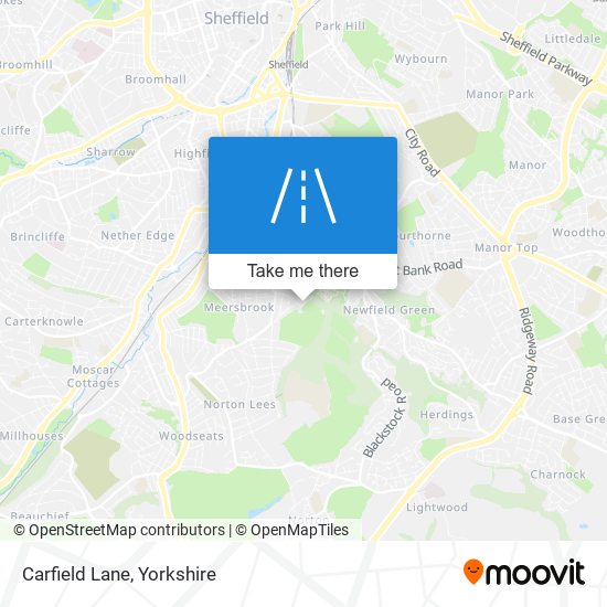 Carfield Lane map