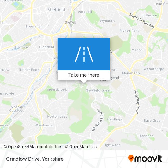 Grindlow Drive map