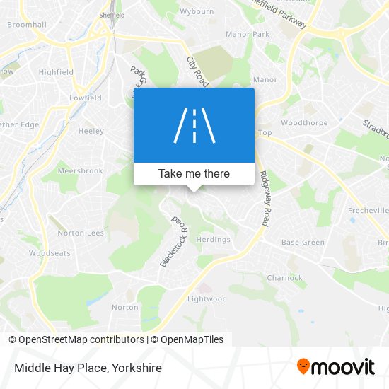 Middle Hay Place map