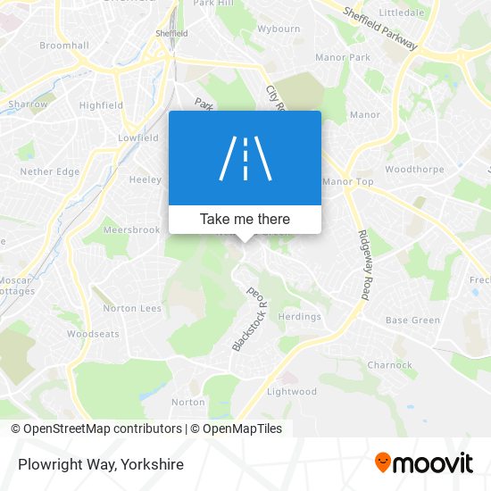 Plowright Way map