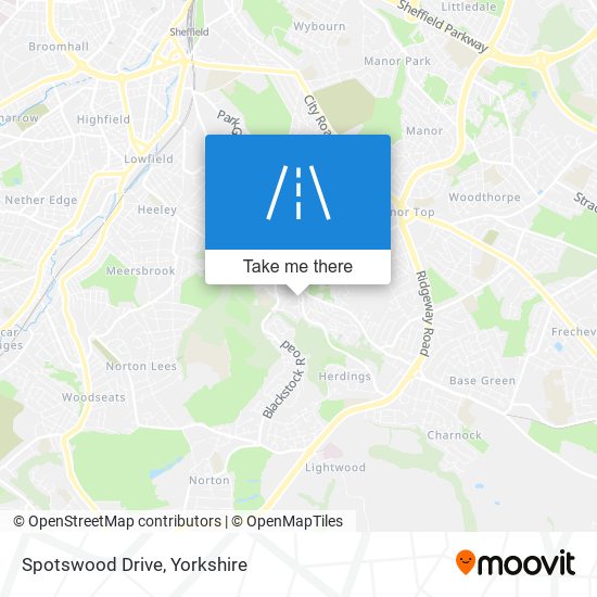 Spotswood Drive map