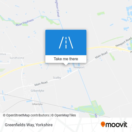 Greenfields Way map