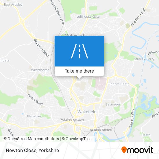 Newton Close map