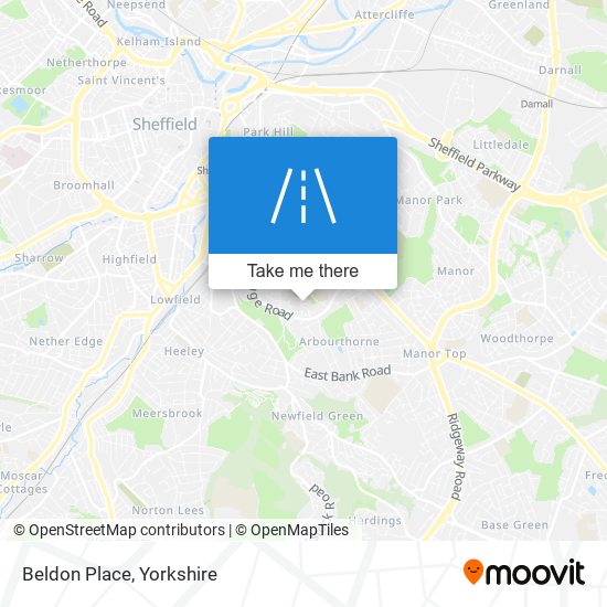 Beldon Place map