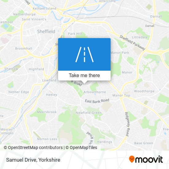 Samuel Drive map