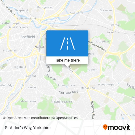 St Aidan's Way map