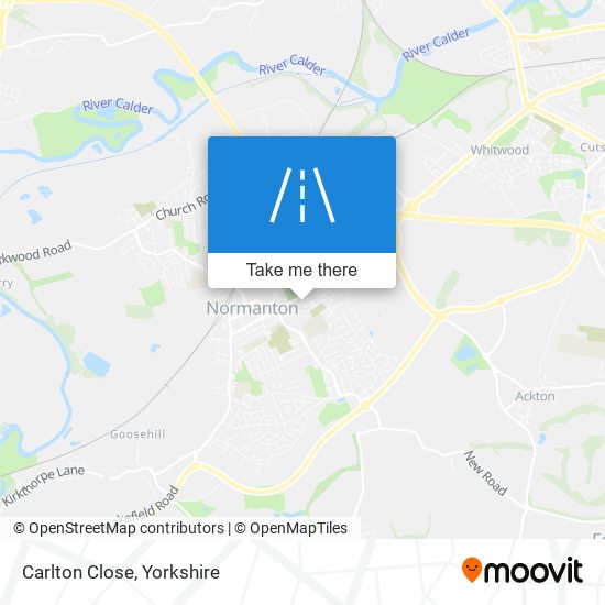 Carlton Close map