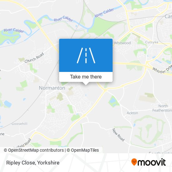 Ripley Close map