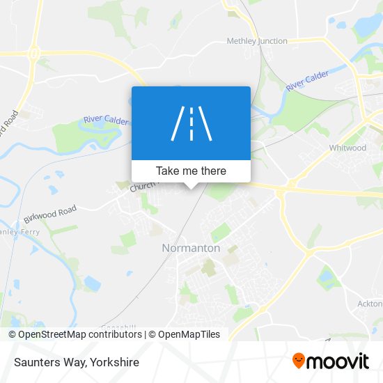 Saunters Way map