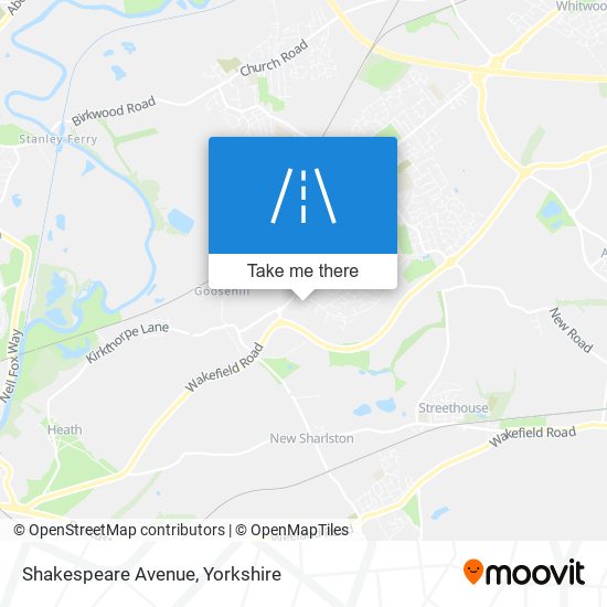 Shakespeare Avenue map