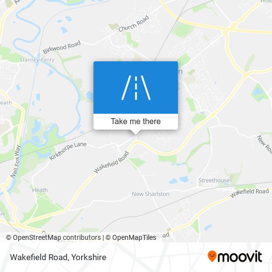 Wakefield Road map