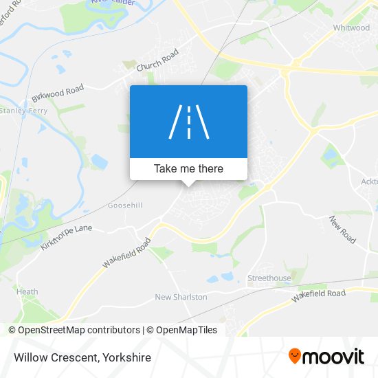 Willow Crescent map