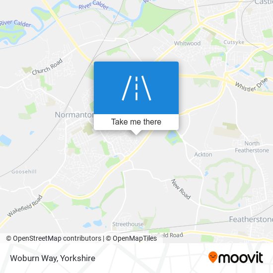 Woburn Way map