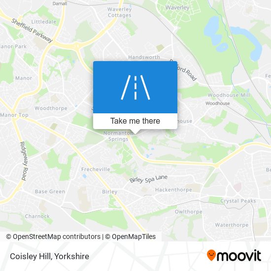 Coisley Hill map