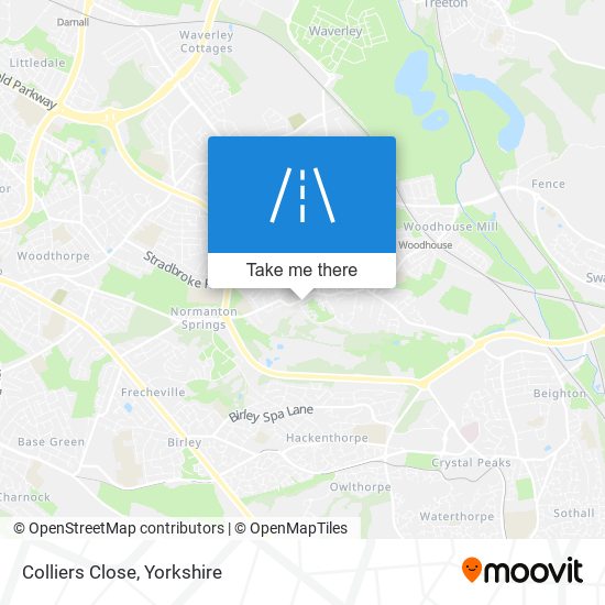 Colliers Close map