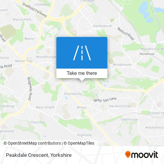 Peakdale Crescent map