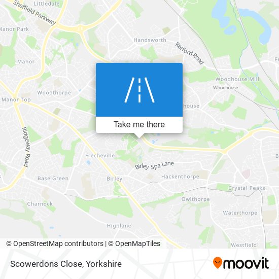 Scowerdons Close map