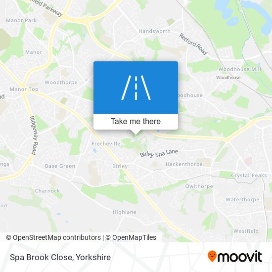 Spa Brook Close map