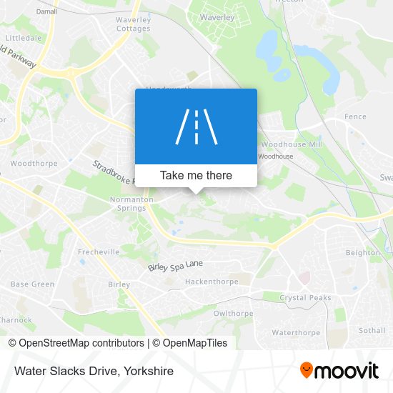 Water Slacks Drive map