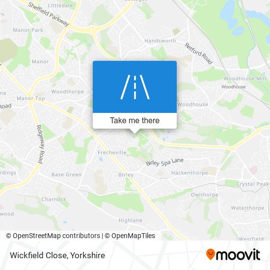 Wickfield Close map