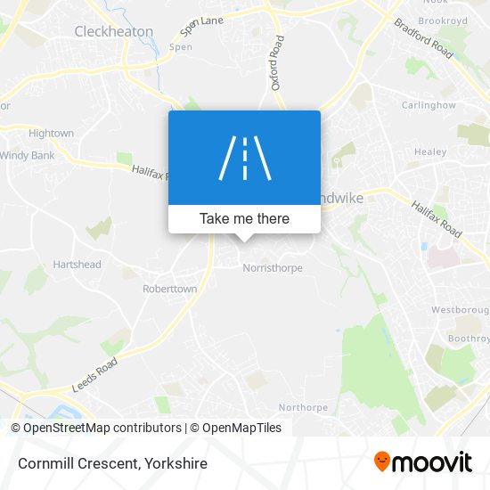 Cornmill Crescent map
