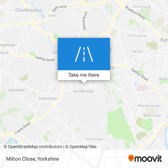 Milton Close map
