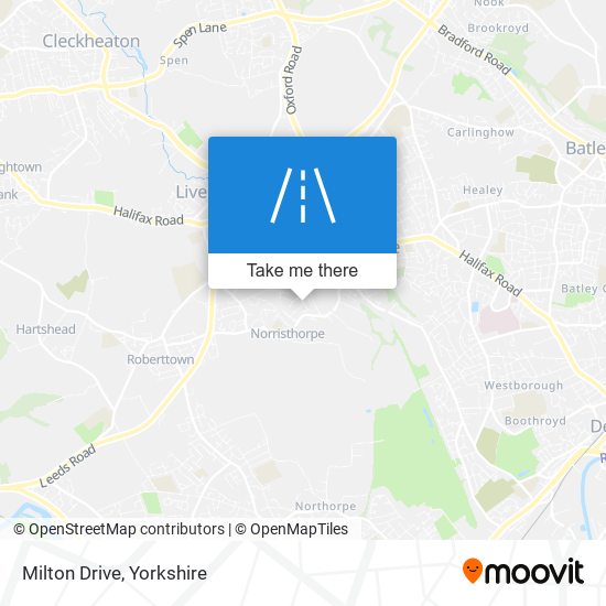 Milton Drive map