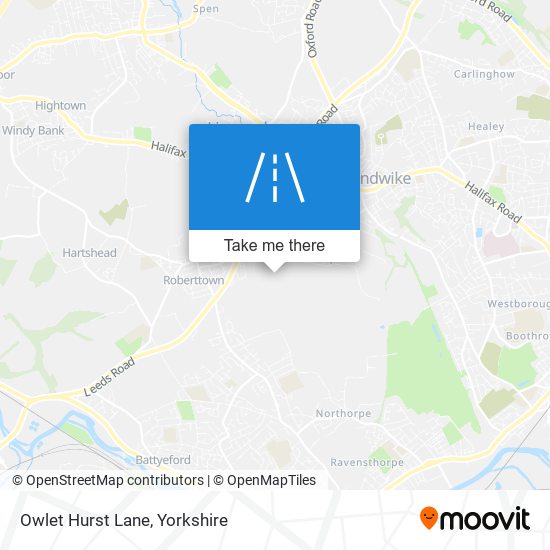 Owlet Hurst Lane map