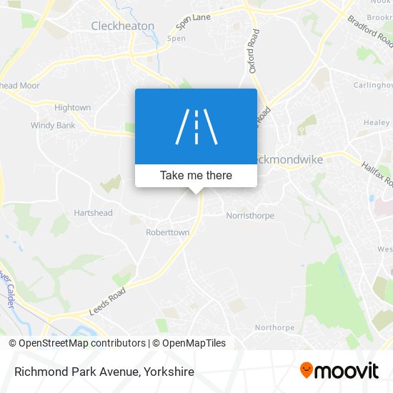 Richmond Park Avenue map