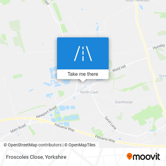 Froscoles Close map