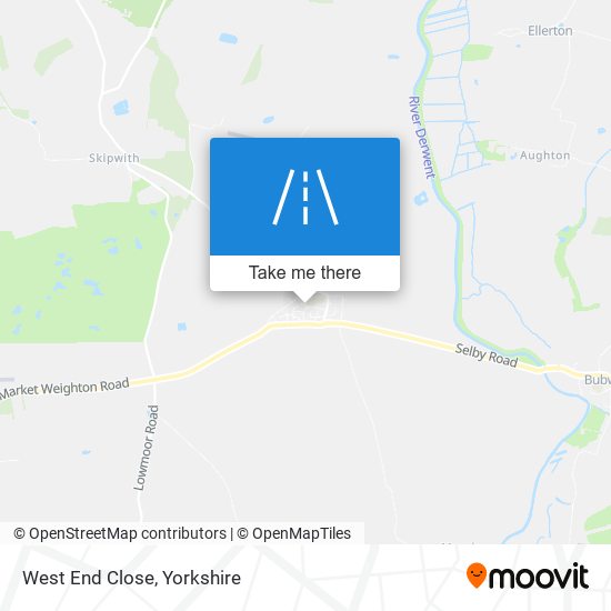 West End Close map