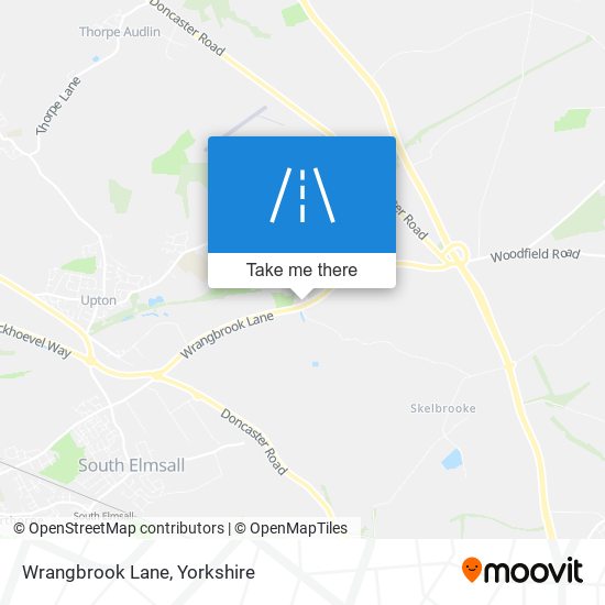 Wrangbrook Lane map