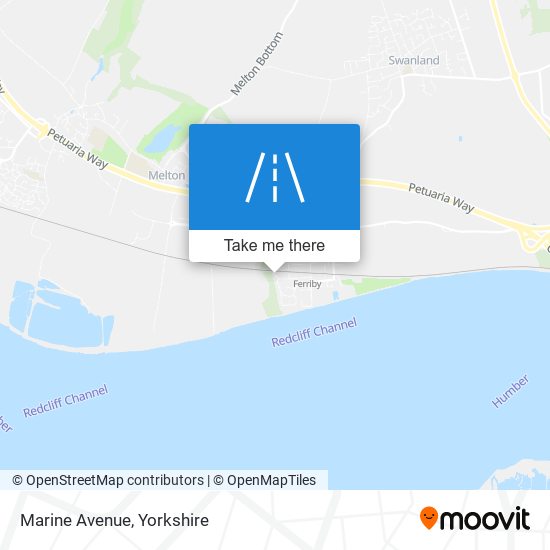 Marine Avenue map