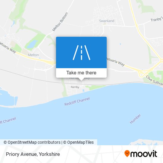 Priory Avenue map