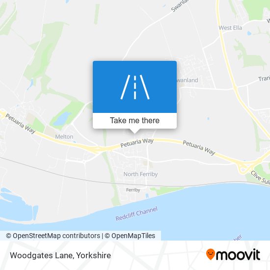 Woodgates Lane map