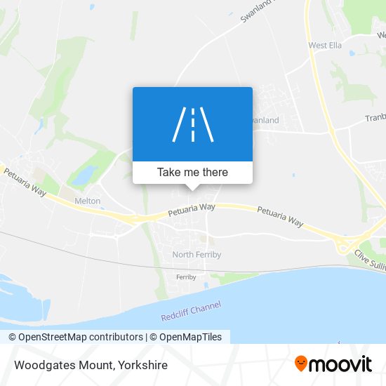 Woodgates Mount map
