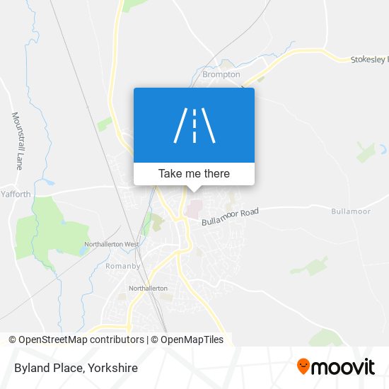 Byland Place map