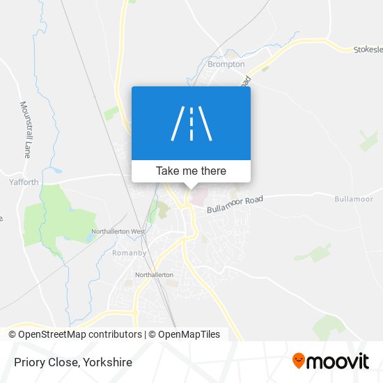 Priory Close map