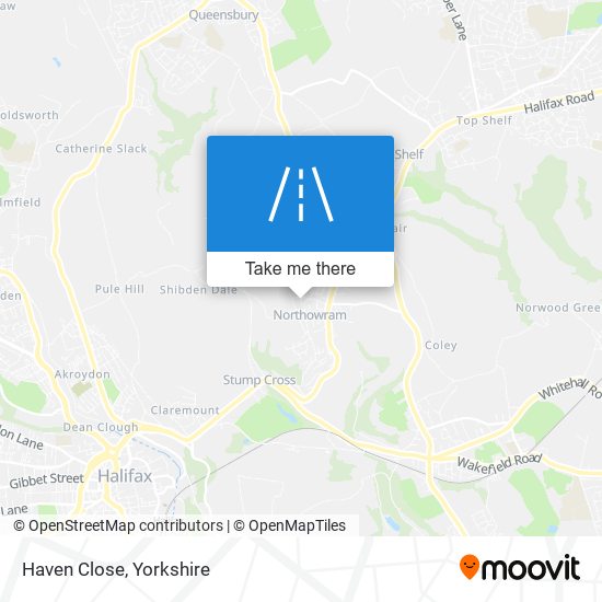 Haven Close map