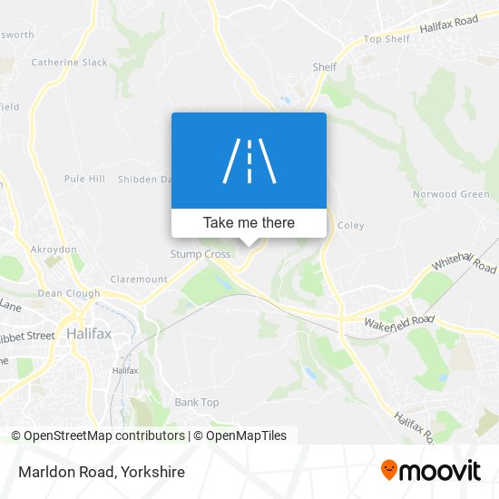 Marldon Road map