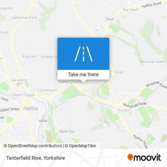 Tenterfield Rise map