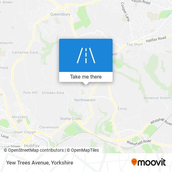 Yew Trees Avenue map