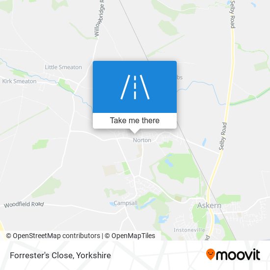 Forrester's Close map