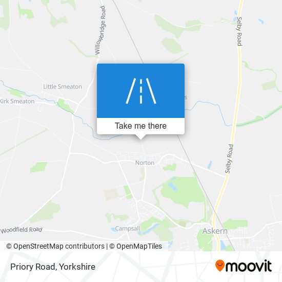 Priory Road map