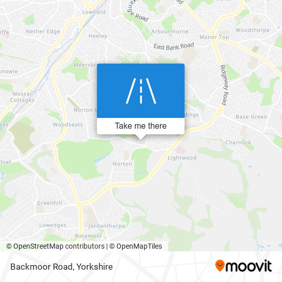 Backmoor Road map
