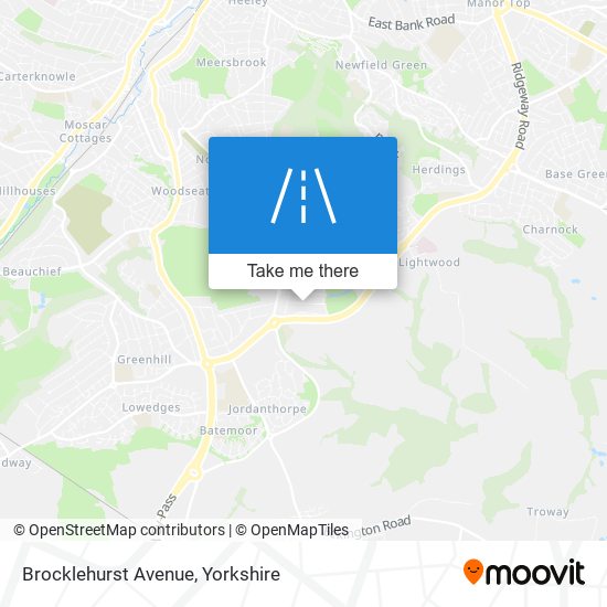 Brocklehurst Avenue map