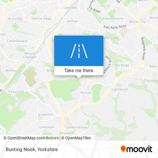 Bunting Nook map