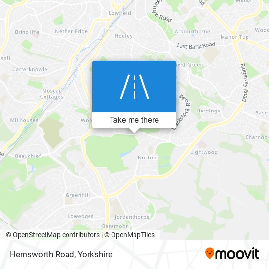 Hemsworth Road map