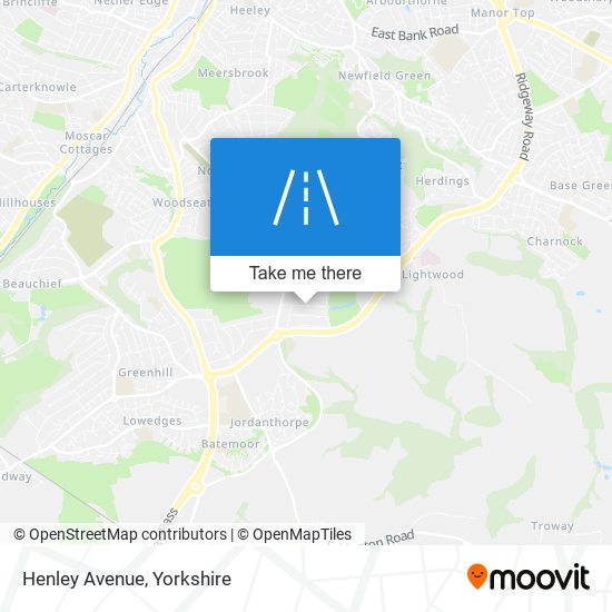 Henley Avenue map