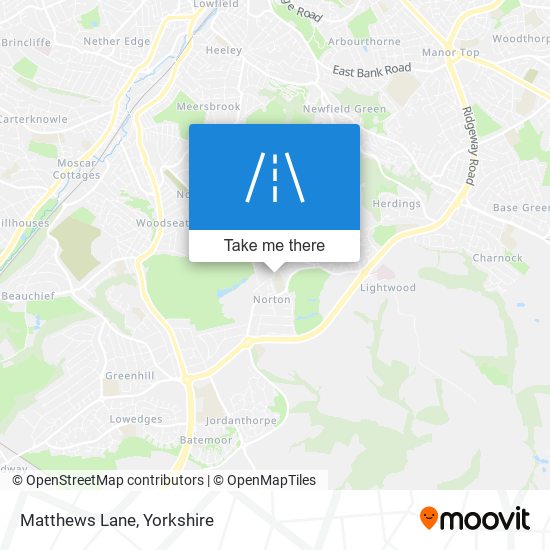 Matthews Lane map